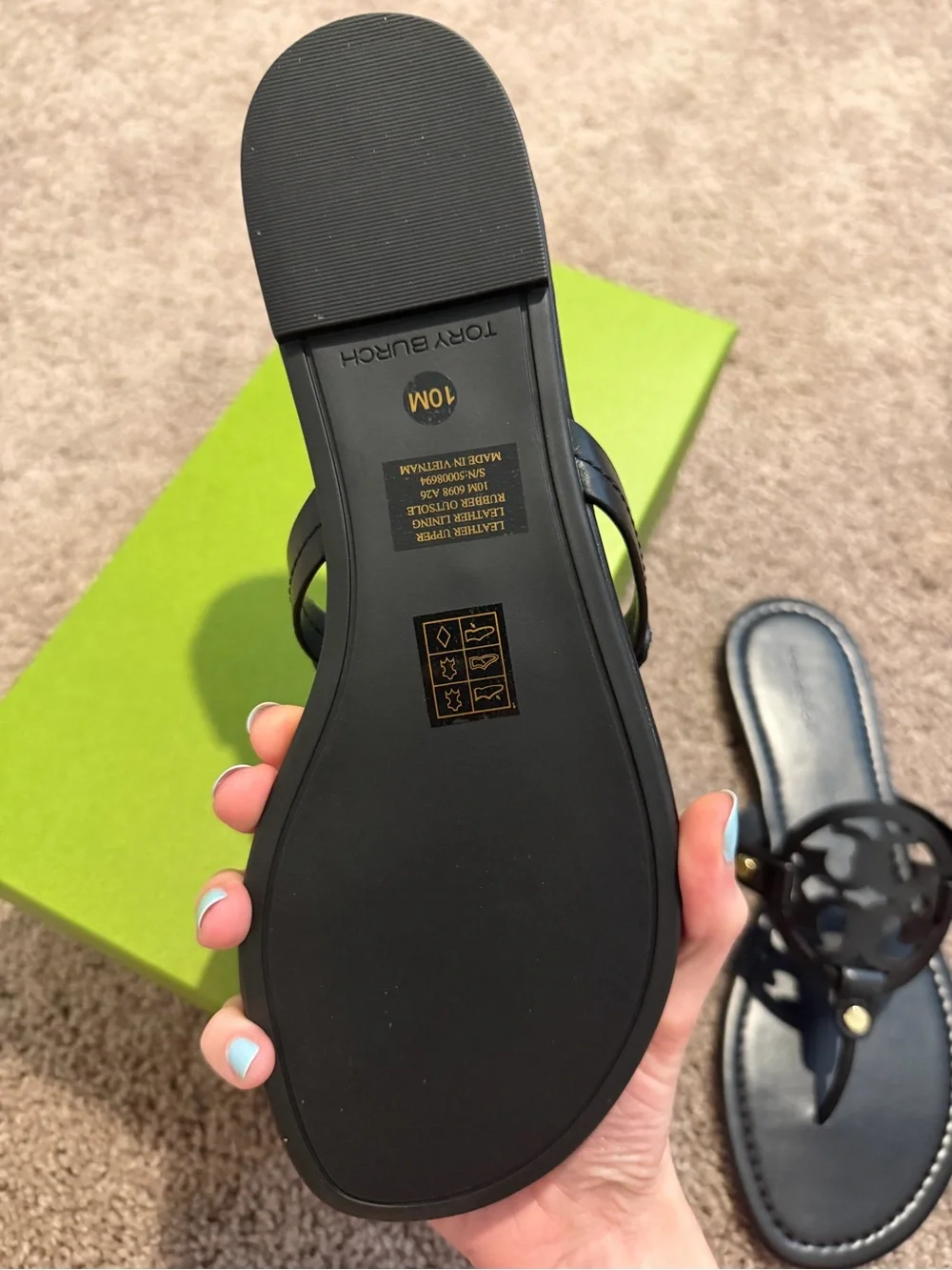 NEW Tory Burch Miller Sandals size 10